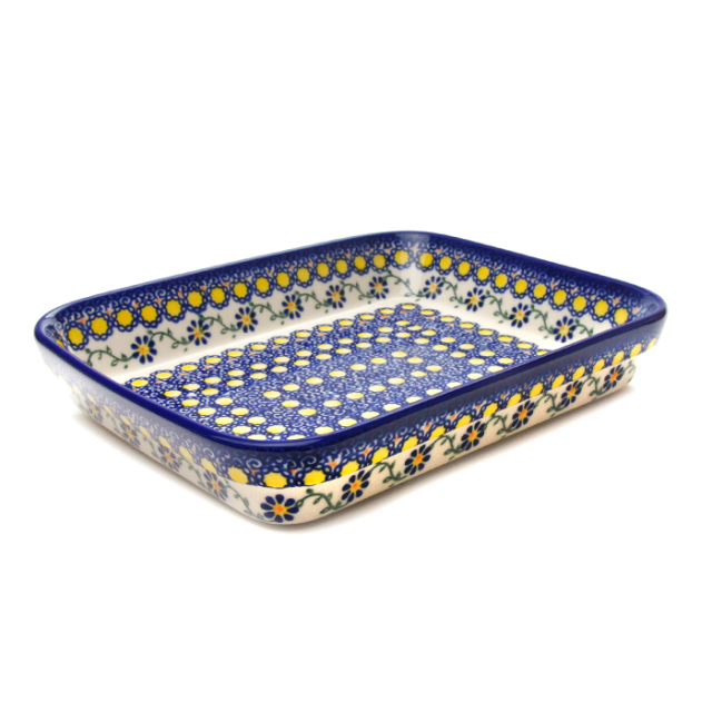 ポーランド陶器　オーブン皿・スクエア・大