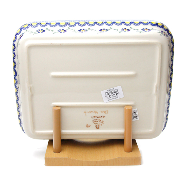 ポーランド陶器　オーブン皿・スクエア・大