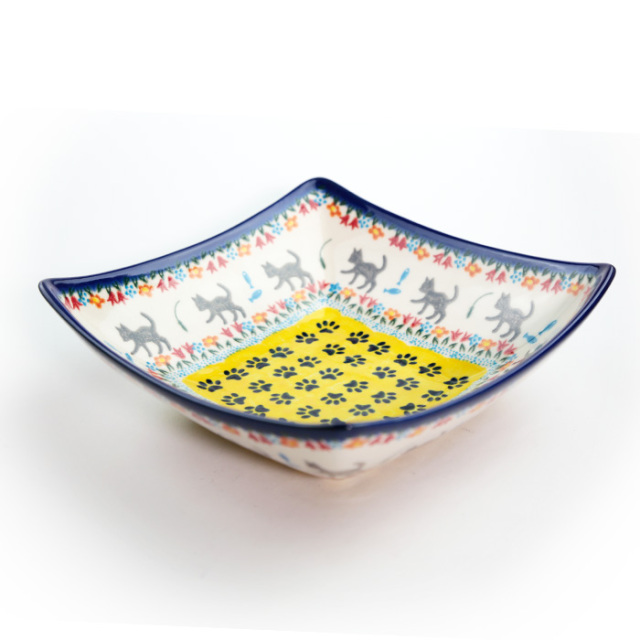 ポーリッシュポタリー　ポーランド食器 平皿φ16cm・ポーリッシュポタリー(ポーランド食器)