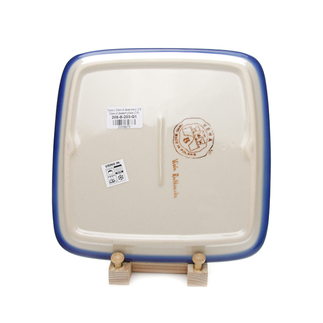 ＊IRVING＊ ポーランド食器プレート3枚セット&amp;デザートプレート デザートプレート20cm×20cmポーリッシュポタリー(ポーランド食器)