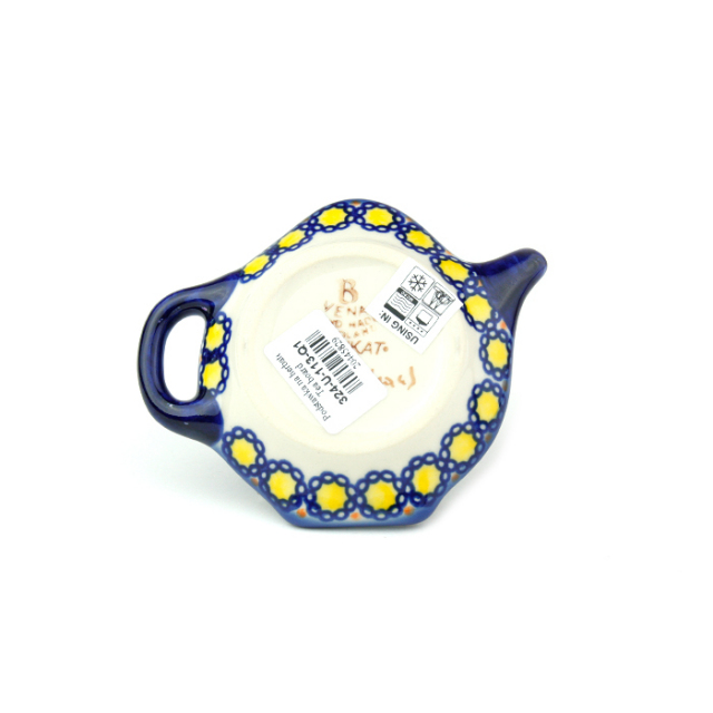 ポーランド陶器　ティーバッグトレイ