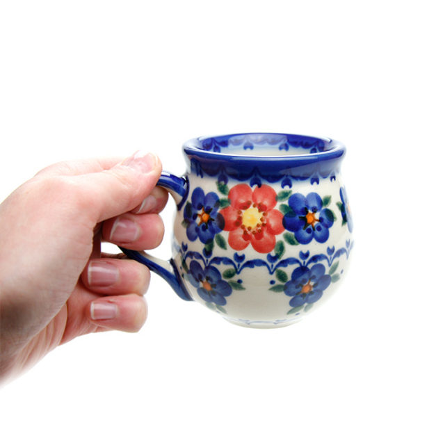 ポーランド陶器　ポーリッシュマグ・小