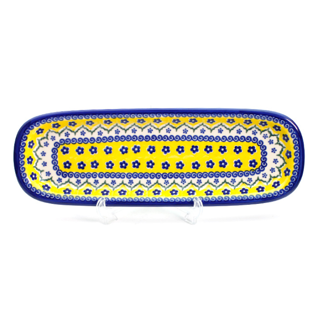 ロングサービングプレート・ポーリッシュポタリー(ポーランド食器)