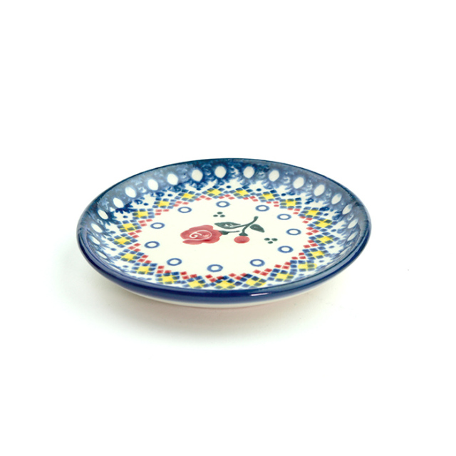 ポーリッシュポタリー　ポーランド食器 平皿（φ10cm）ポーリッシュポタリー(ポーランド食器)