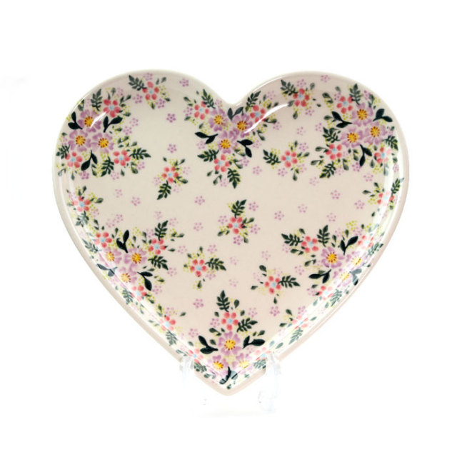 ハートプレート・大(ポーランド食器)