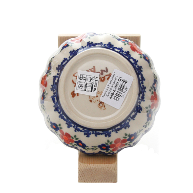 ポーランド陶器  	菊鉢φ12cm