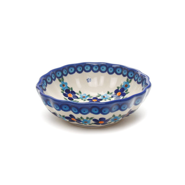 ポーランド陶器  	菊鉢φ12cm