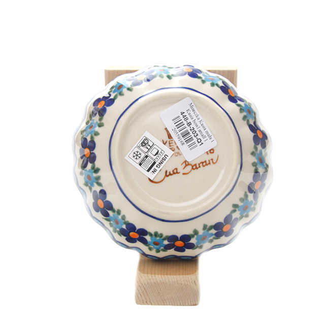 ポーランド陶器  	菊鉢φ12cm