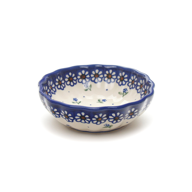 ポーランド陶器  	菊鉢φ12cm