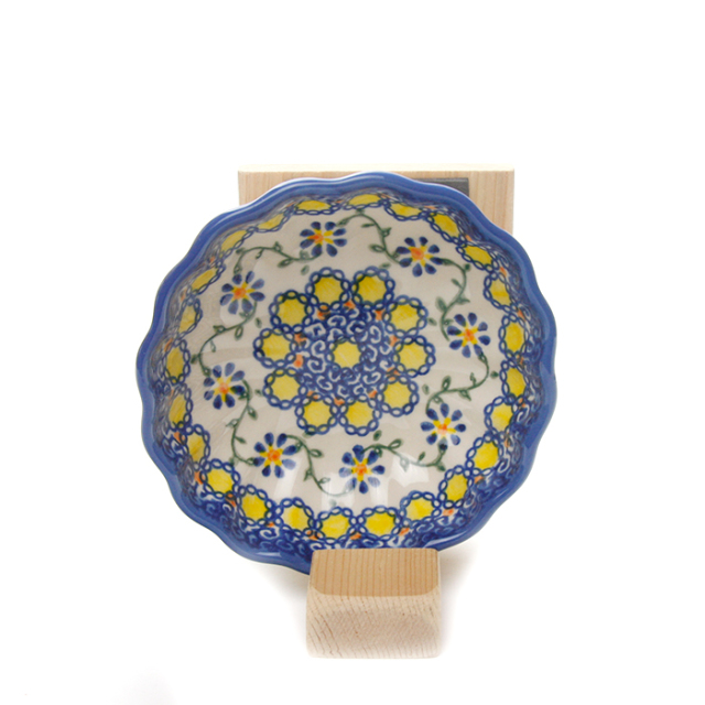 ポーランド陶器  	菊鉢φ12cm