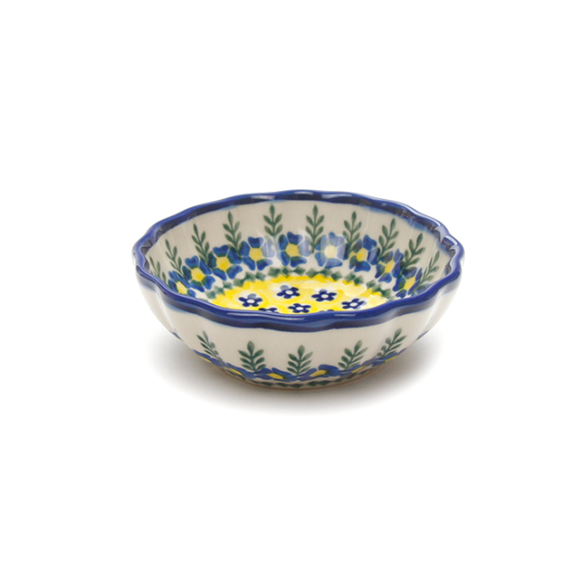 ポーランド陶器  	菊鉢φ12cm