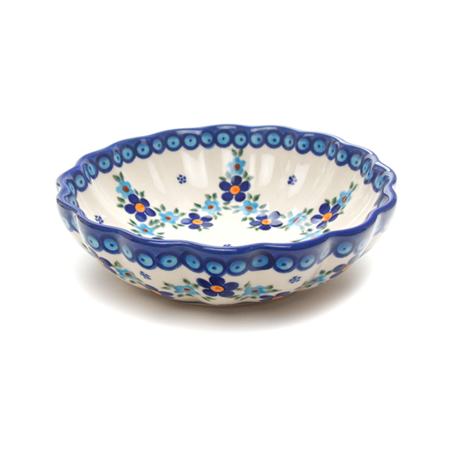 ポーランド陶器  	菊鉢φ16cm