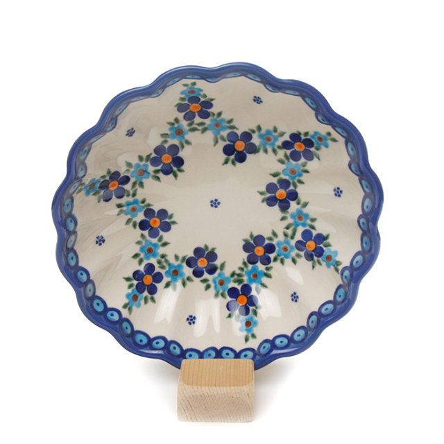 ポーランド陶器  	菊鉢φ16cm