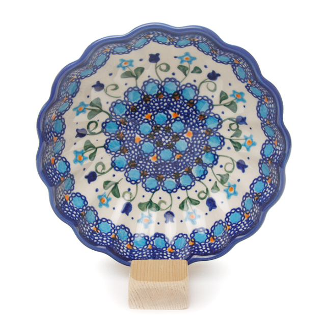 ポーランド陶器  	菊鉢φ16cm