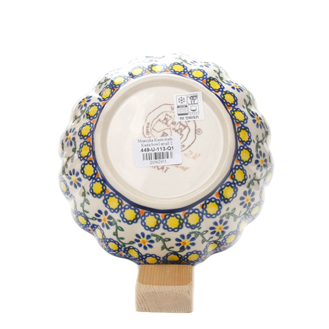 ポーランド陶器  	菊鉢φ16cm