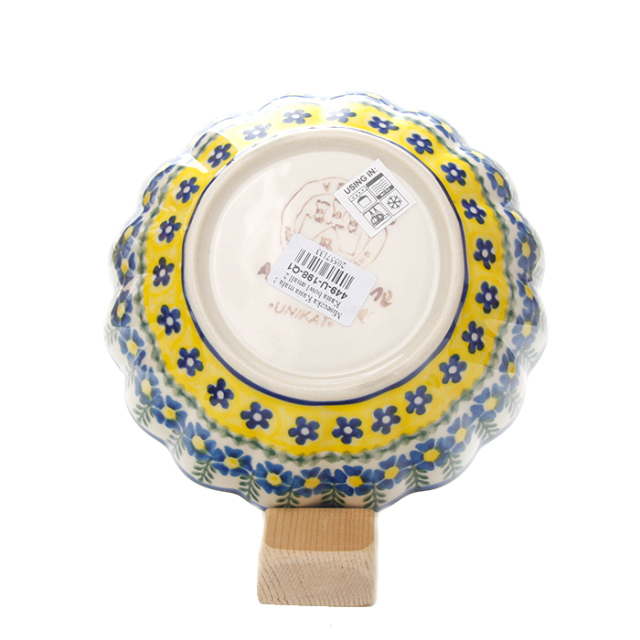 ポーランド陶器  	菊鉢φ16cm