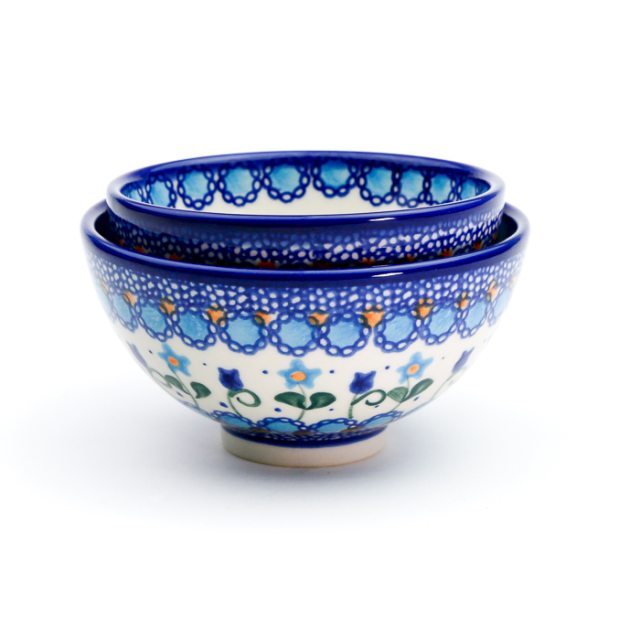 ポーランド食器 茶碗 2個セット ポーリッシュポタリー VENA お茶碗 V475-A574 高さ5.5cm 直径