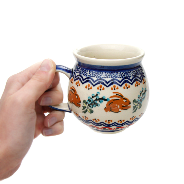ポーランド陶器　ポーリッシュマグ・小