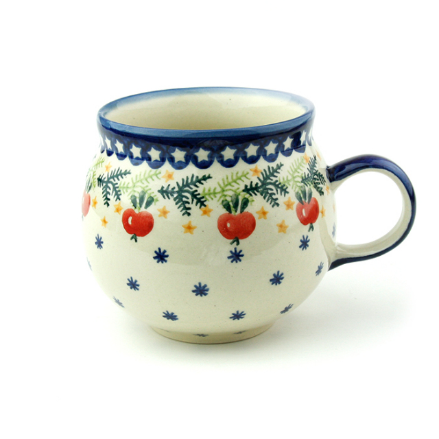ポーランド陶器　ポーリッシュマグ・大