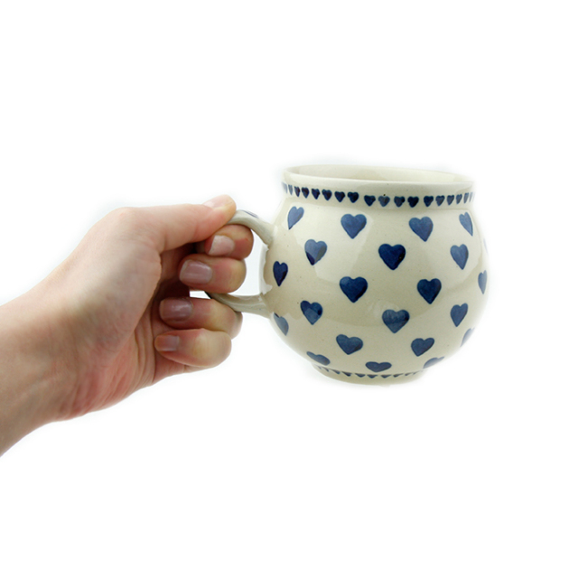 ポーランド陶器　ポーリッシュマグ・大