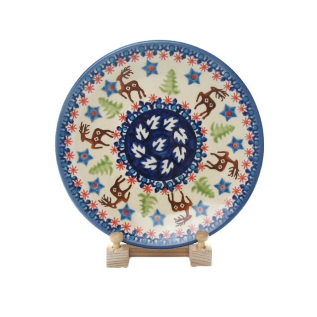 ポーランド陶器　平皿φ17cm