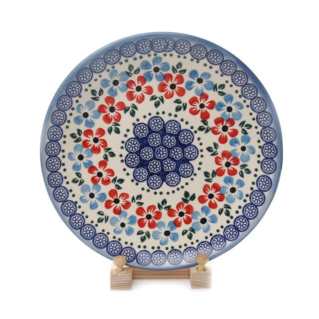 ポーランド陶器　平皿φ19cm