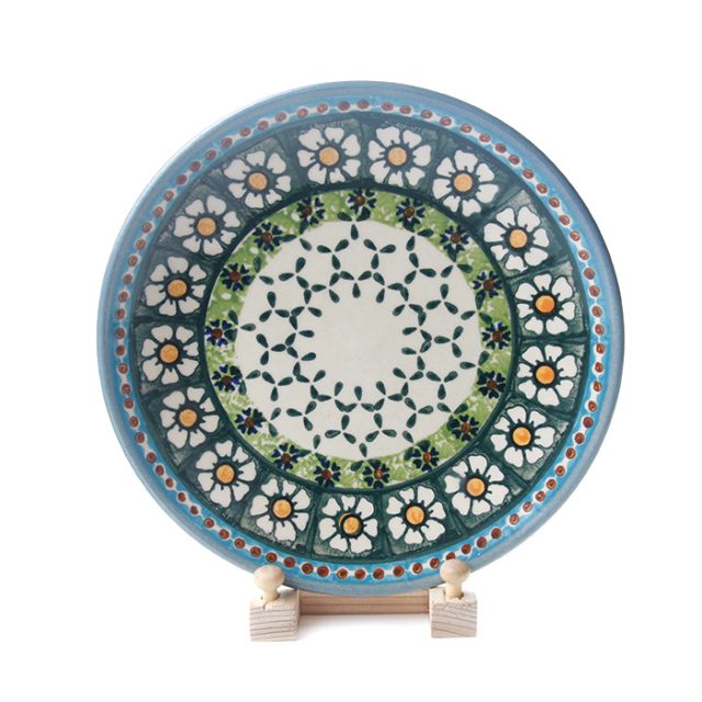 ポーランド陶器　皿φ19cm