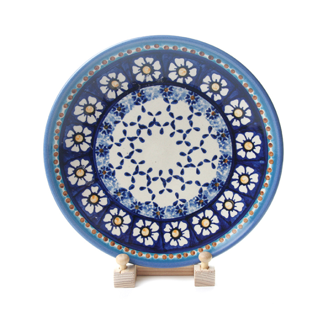 ポーランド陶器　皿φ19cm