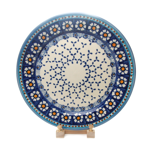 ポーランド陶器　ピザプレートφ25cm