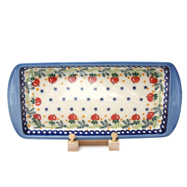 ポーランド陶器　スクエアトレイ