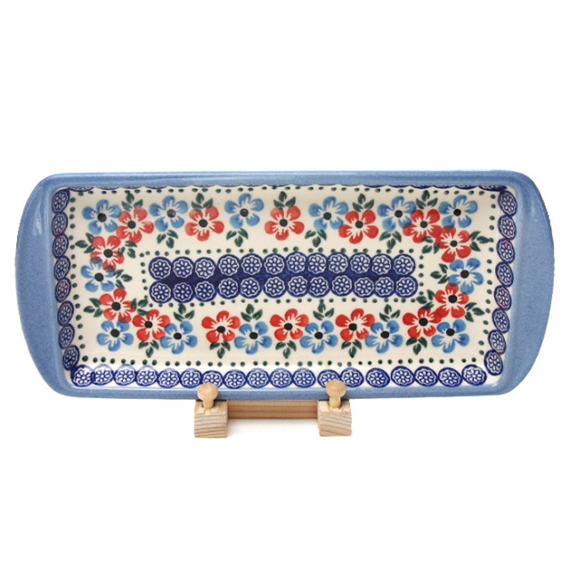 ポーランド陶器　スクエアトレイ