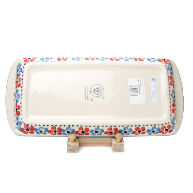 ポーランド陶器　スクエアトレイ