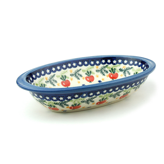 ポーランド陶器　オーブン皿・オーバル・S