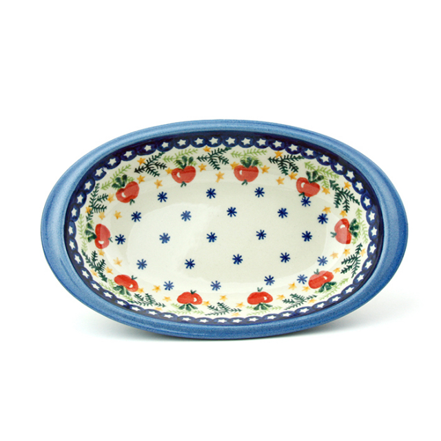 ポーランド陶器　オーブン皿・オーバル・S