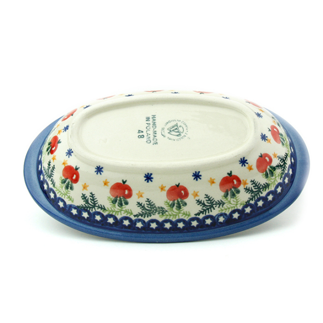 ポーランド陶器　オーブン皿・オーバル・S