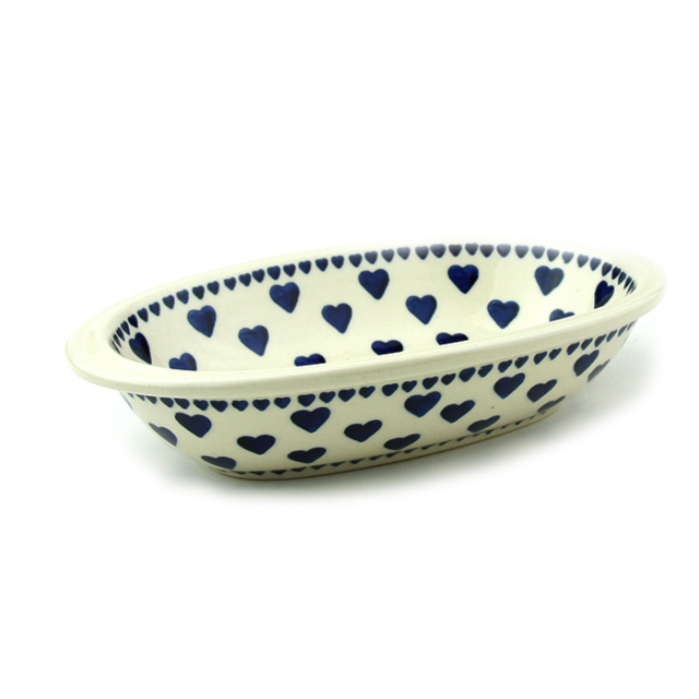 ポーランド陶器　オーブン皿・オーバル・S