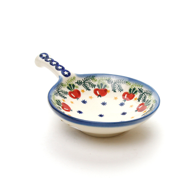 ポーランド陶器　オリーブディッシュ