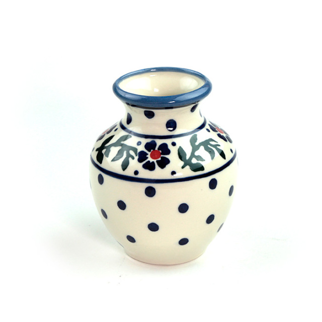 ★①ポーリッシュポタリー　花瓶★ 花瓶・ポーリッシュポタリー(ポーランド食器)
