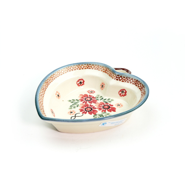 Polish Pottery - ポーランド食器　ポーリッシュポタリー　ハート型ボウル 2個セット ハート型ボウル-ポーリッシュポタリー（ポーランド食器）