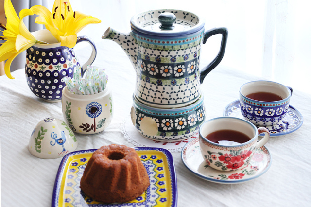 ポットウォーマーポーリッシュポタリー(ポーランド食器)