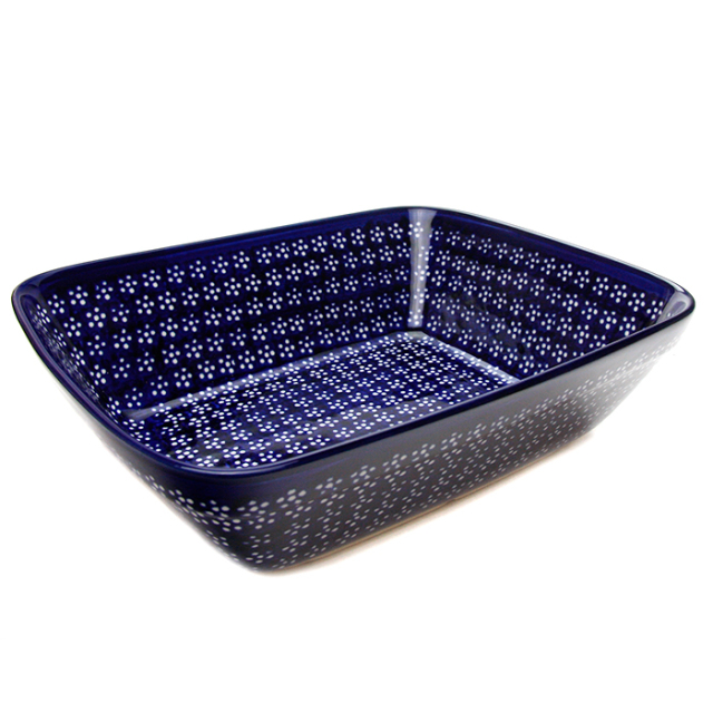 ポーランド陶器 オーブン皿・大