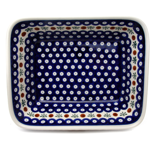 ポーランド陶器 オーブン皿・大