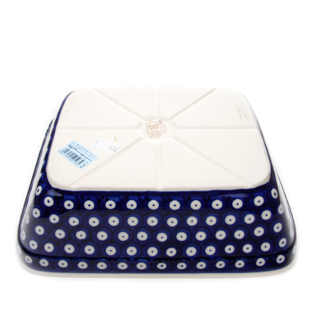 ポーランド陶器 オーブン皿・大