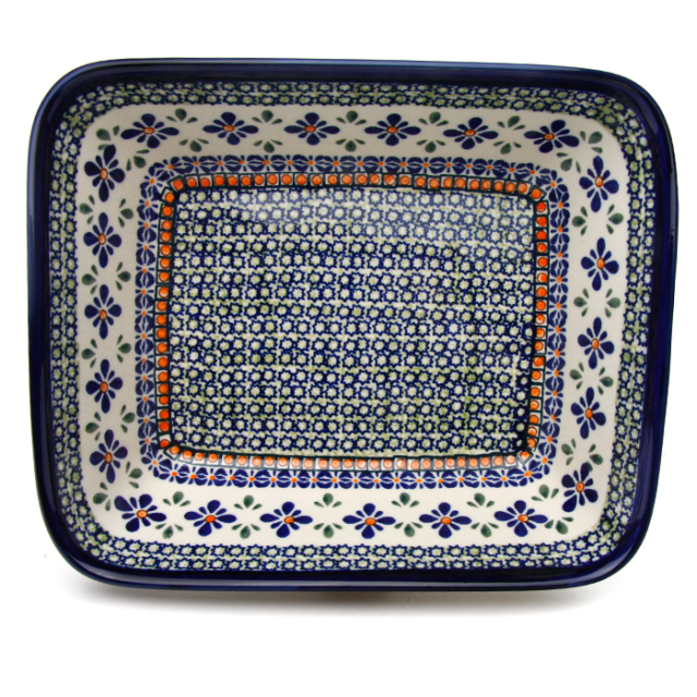 ポーランド陶器 オーブン皿・大