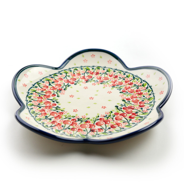 ポーリッシュポタリー / 19㎝プレート 〜☆ガーデン☆〜 平皿φ19cm・ポーリッシュポタリー（ポーランド食器）