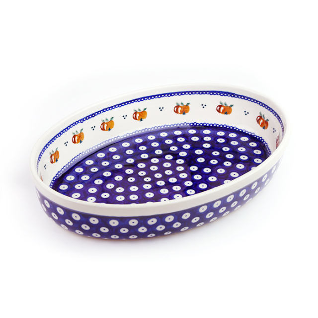 オーブン皿（グラタン皿）ポーリッシュポタリー(ポーランド食器)