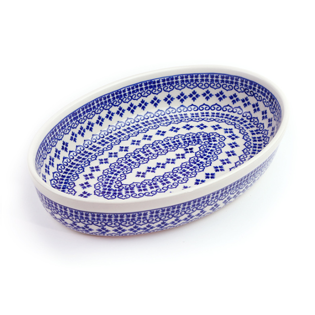 オーブン皿（グラタン皿）ポーリッシュポタリー(ポーランド食器)