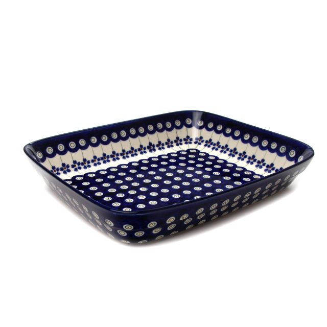 ポーランド陶器　オーブン皿・スクエア・大