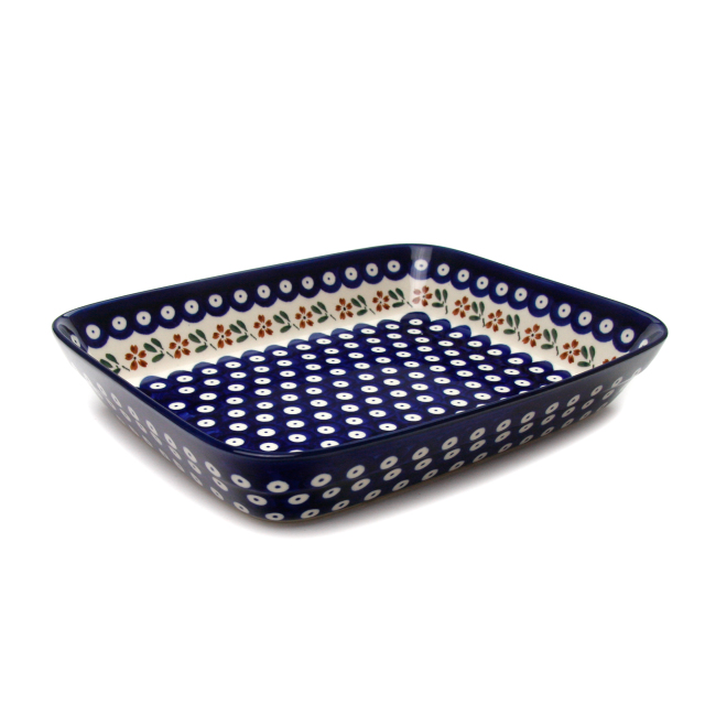ポーランド陶器　オーブン皿・スクエア・大