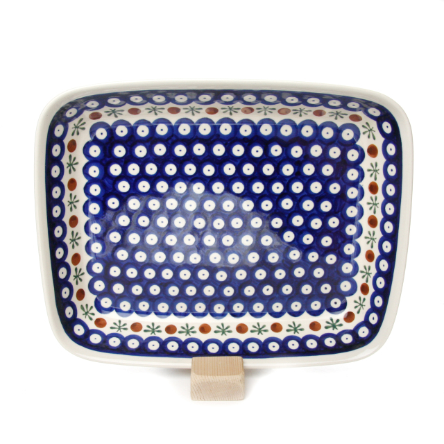 ポーランド陶器　オーブン皿・スクエア・大